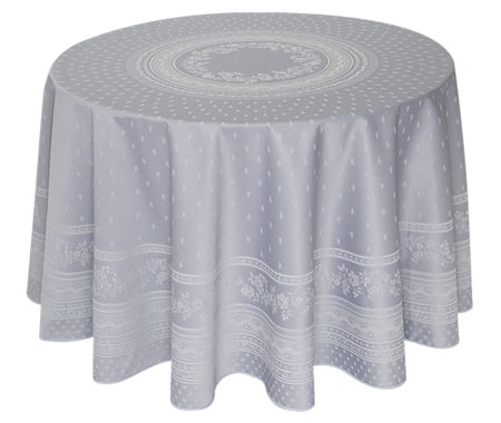 Jacquard tablecloth Teflon (Marat d'Avignon Durance grey) - Click Image to Close